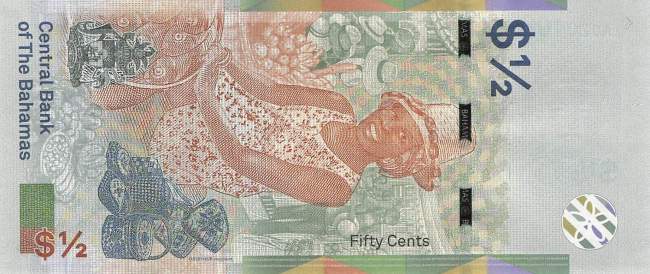 Bahamas 1/2 Dollar p77A 2019